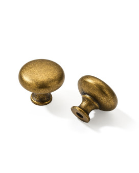 Khtumeware 114 32 Mm 10 Pack Drawer Pulls Antique Brass Cabinet Knobs Kitchen Hardware Cabinet Handles Drawer Handles Knob