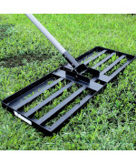 Walensee Lawn Leveling Rake 7Ft 30X10 Levelawn Tool Heavy Duty Effort Saving Lawn Level Tool Steel Handle Lawn Leveler Fo