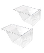 2 Pack Upgraded 240337103 Crisper Bin Drawer Replacement For Frigidaire Kenmore Refrigerator Drawer Replacement Fridge Drawer