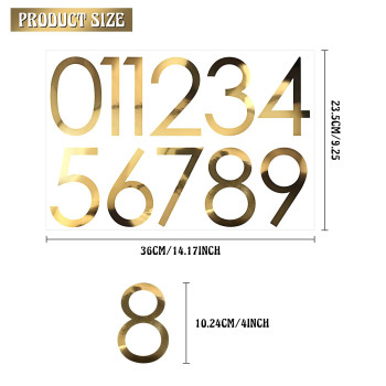 88 Pieces 8 Sheets Vinyl Number Stickers 4 Inch Mailbox Numbers Self Adhesive Waterproof Numbers For Mailbox Sign Window Door Ca