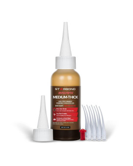 Starbond 2 Oz Dark Brown Mediumthick Ca Glue Premium Cyanoacrylate Super Glue Knot Filler 500 Cps Viscosity For Woodwork