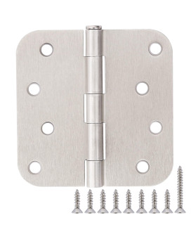 3 Pack 4 Inch Door Hinges Brushed Nickel Interiorexterior Door Hinges Satin Nickel 4X4 58 Radius Rounded Front 4In Door Hi