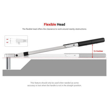 Tekton 38 Inch Drive 72Tooth Split Beam Torque Wrench 20100 Ftlb Trq62103