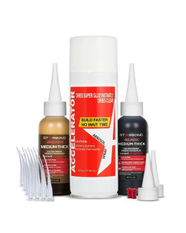 Premium Grade Cyanoacrylate Ca Super Glue By Starbond Black 2Oz And Brown 2Oz Mediumthick Viscosity Knot Filler And