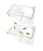 2 Pack Upgraded 240337103 Refrigerator Crisper Drawers Bins Compatible With Frigidaire Kenmore Frigidaire Drawer Replacement