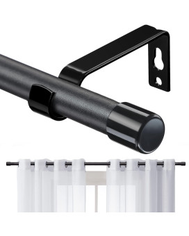 Curtain Rods For Windows 28 To 48 Inch 58 Inch Matte Black Curtain Rod Set With Brackets Heavy Duty Small Drapery Curtain Rods