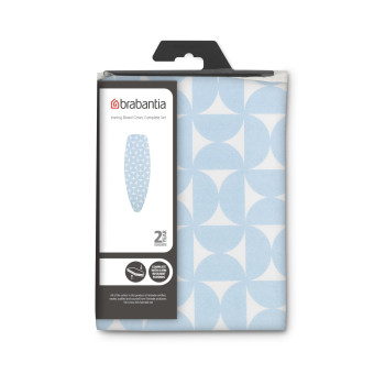 Brabantia Size D 53 X 18 Inches Replacement Ironing Board Cover With Thick Foam Felt Padding Fresh Breeze Easyfit 100 C