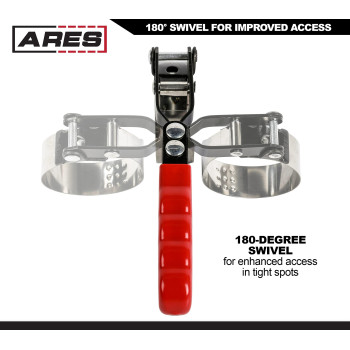 Ares 560654Piece Swivel Oil Filter Wrench Set With Storage Pouch Wrenches Cover 2 34Inch To 5 14Inch 70Mm To 133Mm Dia