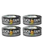 Duck Brand Max Strength Duct Tape Silver 4 Rolls 188 Inch X 45 Yards Each 240201