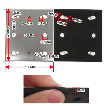 Sander Pad For Makita Bo4556 Sander 14 Sheet Replaces Makita 1583249Spd17 Bo4556 Bo4557 Bo4558 Bo4565