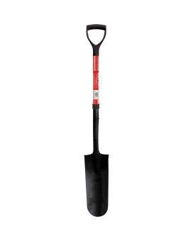 Emsco Group 12561 Workforce Tools Drainage Spade Garden Shovel 28 Redblack