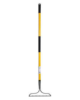 Emsco Group 17261 Professionals Choice 16Tine Bow Rake 54 Yellowblack