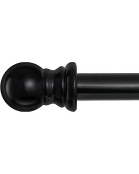 Black Curtain Rods For Windows 66 To 120 1 Heavy Duty Metal Curtain Rods For Drapes And Curtains Drapery Rods With Adjusta