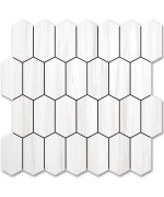 Vamos Tile Long Hexagon Peel And Stick Backsplash Tile 10 Sheets Stick On Backsplash For Kitchen And Bathroom 124 X 12 Inch D