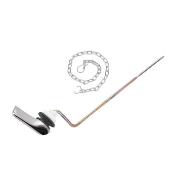 Jwodo Toilet Handle Replacement Kit Chrome Finish Toilet Trip Levers With Seal Gasket And Nut With Stainless Steel Flapper Cha