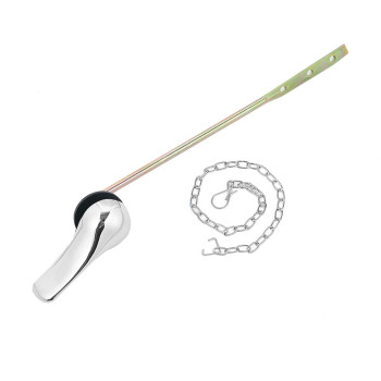 Jwodo Toilet Handle Replacement Kit Chrome Finish Toilet Trip Levers With Seal Gasket And Nut With Stainless Steel Flapper Cha