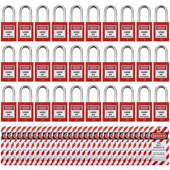 Lockout Tagout Locks Safety Padlock Loto Locks Keyed Differently Lock Out Tag Out 30 Pcs Safety Padlocks Plastic With 30 Locko