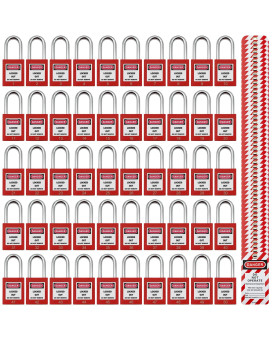 Lockout Tagout Locks Safety Padlock Loto Locks Keyed Differently Lock Out Tag Out 50 Pcs Safety Padlocks Plastic With 50 Locko