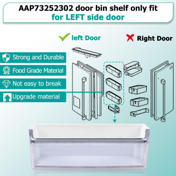 Upgraded Aap73252302 Refrigerator Door Bin Left Compatible With Lg Kenmore Sears Door Shelf Basket Assembly Fit Lfx31945St L