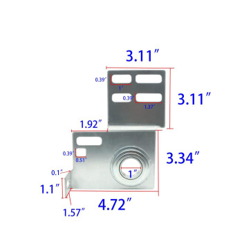 End Bearing Plates Brackets Garage Door Parts Torsion Spring Bracket With Bearing 3 38 Inch Residential Brackets For 2 Trac