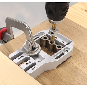 Milescraft 1334 Joint Master Selfclamping Aluminum Doweling Jig Creates Edge Corner And Surface Joints Includes Centering