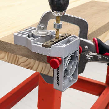 Milescraft 1334 Joint Master Selfclamping Aluminum Doweling Jig Creates Edge Corner And Surface Joints Includes Centering