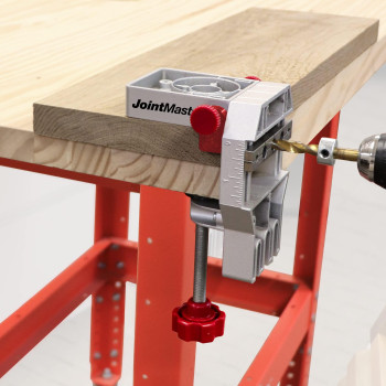 Milescraft 1334 Joint Master Selfclamping Aluminum Doweling Jig Creates Edge Corner And Surface Joints Includes Centering