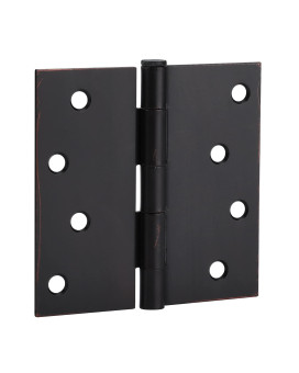 Goldenwarm 12 Pack Interior And Exterior Door Hinges Oil Rubbed Bronze Door Hinges 4 Inch X 4 Inch Door Hinges With Square Corne