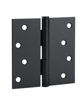 Goldenwarm 3 Pack Matte Black Door Hinges 4 X 4 Inch Door Hinges Black Interior Door Hinges With Square Corners