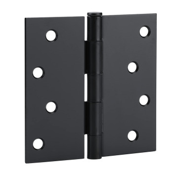 Goldenwarm 3 Pack Matte Black Door Hinges 4 X 4 Inch Door Hinges Black Interior Door Hinges With Square Corners