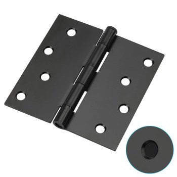 Goldenwarm 3 Pack Matte Black Door Hinges 4 X 4 Inch Door Hinges Black Interior Door Hinges With Square Corners