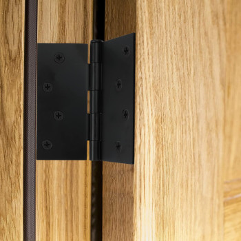 Goldenwarm 12 Pack Matte Black Door Hinges 4 X 4 Inch Door Hinges Black Interior Door Hinges With Square Corners