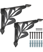 Seleware Branch Shelves Brackets Heavy Duty Shelf Brackets Wall Shelf Brackets Metal Corner Brackets 8 X 7 Corner Brace H