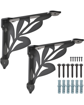 Seleware Branch Shelves Brackets Heavy Duty Shelf Brackets Wall Shelf Brackets Metal Corner Brackets 8 X 7 Corner Brace H