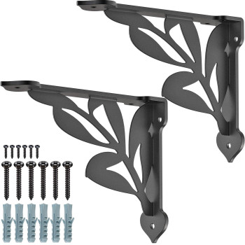 Seleware Branch Shelves Brackets Heavy Duty Shelf Brackets Wall Shelf Brackets Metal Corner Brackets 8 X 7 Corner Brace H