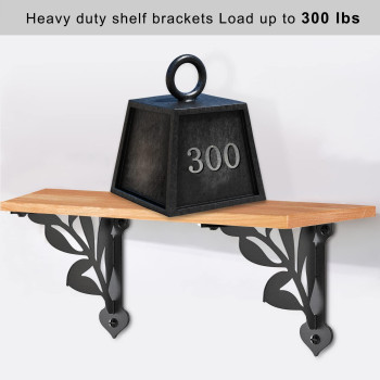 Seleware Branch Shelves Brackets Heavy Duty Shelf Brackets Wall Shelf Brackets Metal Corner Brackets 8 X 7 Corner Brace H