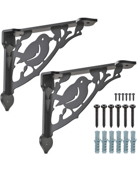 Seleware Bird Shelves Brackets Heavy Duty Shelf Brackets Wall Shelf Brackets Metal Corner Brackets 8 X 7 Corner Brace Har