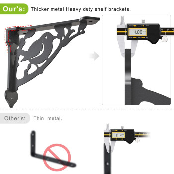 Seleware Bird Shelves Brackets Heavy Duty Shelf Brackets Wall Shelf Brackets Metal Corner Brackets 8 X 7 Corner Brace Har