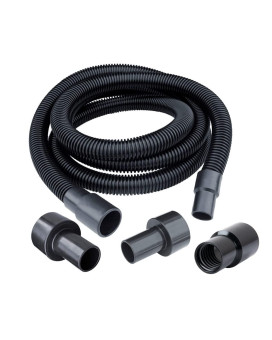 Powertec 70347 10 Ft Dust Collection Hose Kit With 5 Fittings For Woodworking Power Tools Home And Wetdry Shop Vacuums