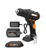 Worx Wx108L 20V 12 Cordless Drill Driver Power Share Batteries Charger Included