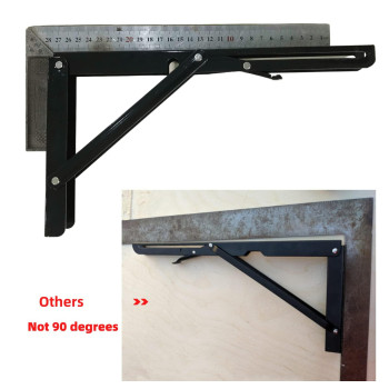 Folding Shelf Brackets 20 Inch Folding Brackets Heavy Duty Maxload 410Lb Diy Space Saving Wall Mounted Folding Table Pack Of 2