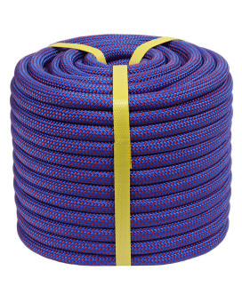 Crayza Double Braided Arborist Rope 12 In X 100 Ft Climbing Rope Polyester Rope 48 Strands For Tree Work Pulling Swing Sailin