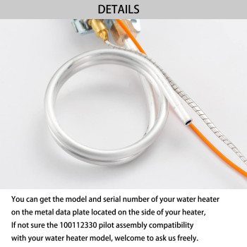 100112330 9007876 9007877 Water Heater Pilot Assembly Nat Gas Thermopile Assembly Compatible With Reliance Whirlpool Aosmith K