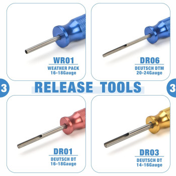 Iwiss Icrimp Kitdc02 Wire Crimping Tool Kit For Deutsch Connectors And Weather Pack Terminals With Connector Removal Tools