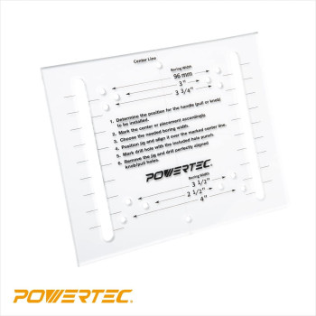 Powertec Cabinet Hardware Jig Wcenter Punch Drawer Jig For Installing Pulls Knobs Handle On Cabinet And Drawer Woodworking