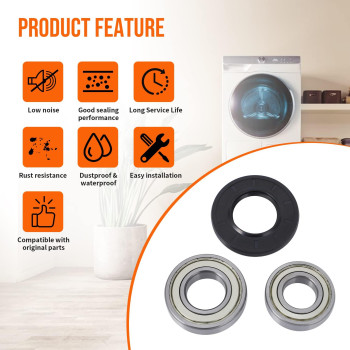 Foruly Washer Tub Bearings And Seal Kit For Samsung Replacement Parts Dc6200156A 6601002632 6601002516 Fit For Samsung Wash