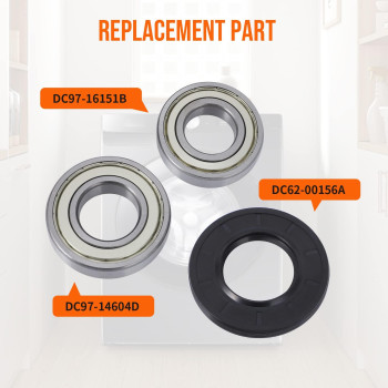 Foruly Washer Tub Bearings And Seal Kit For Samsung Replacement Parts Dc6200156A 6601002632 6601002516 Fit For Samsung Wash