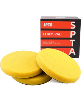 Yellow Medium Cut Pad 3Pcs 5 Inch Buffing Polishing Pads For 125Mm Backing Plate Buffing Sponge For Car Buffer Polisher Compoun