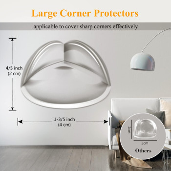 32 Pack Corner Guards Clear Corner Protectors Baby Proof Corner Guards Stop Child Head Injuries Tables Furniture Sharp Corner