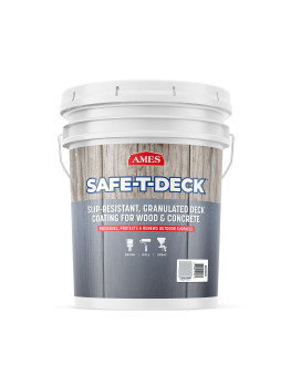 Ames Safetdeck Granulated Formula Exterior Paint 5 Gallon Greyhound Paint Great For Porches Patios Decks Walkways And M